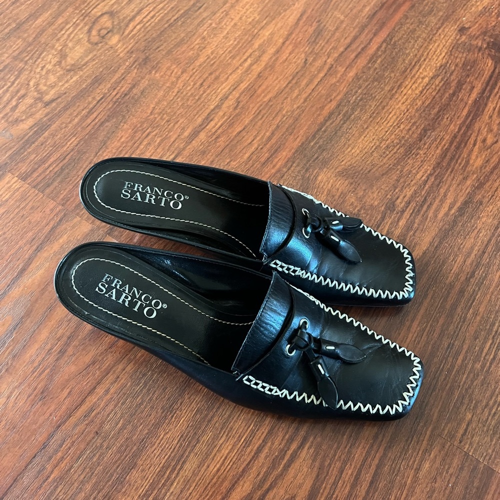 Franco Sarto Leather Mule Size 5.5
